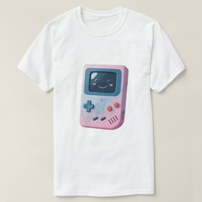Camiseta Console de jogos para crianças retrorreflectoras (Frente do Design)