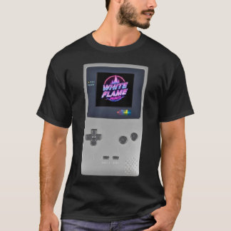 Camiseta Console de Jogos Portátil SILVER Retro 90s Gamer N