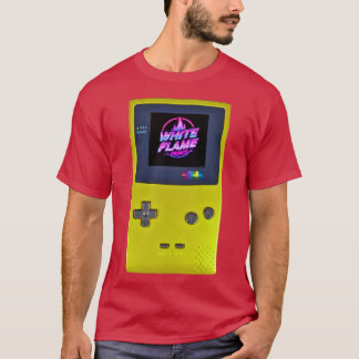 Camiseta Console de Jogos Portátil YELLOW Retro 90s Gamer N
