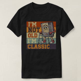 Camiseta Console de Jogos Retrô Eu Não Sou Velho Sou Clássi