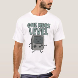 Camiseta Console Portátil Retro Fofo "Mais Um Nível"