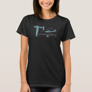 Camiseta Consolidated Pby Catalina Hidroavião Ww2 Diagrama