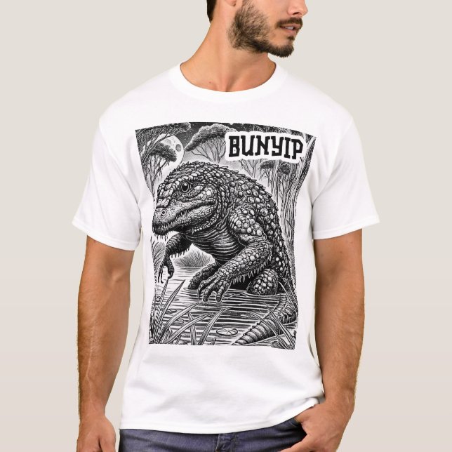 Camiseta Conspiração Criptid - Bunyip (Frente)