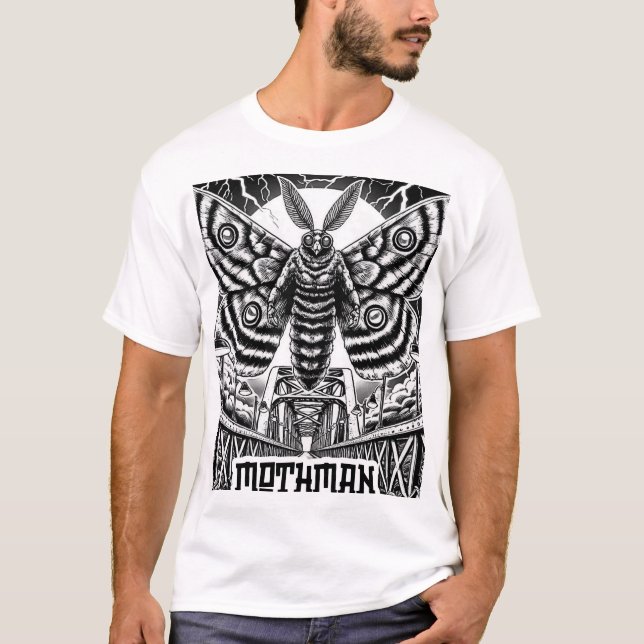 Camiseta Conspiração Criptida - Homem-Mãe (Frente)