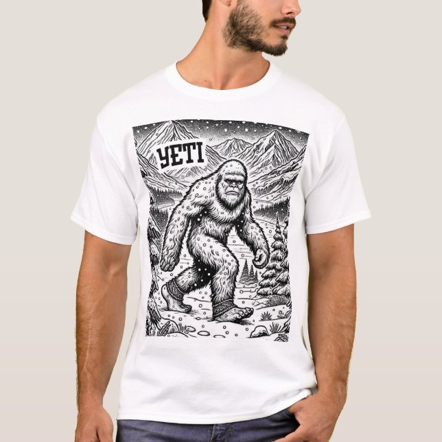 Camiseta Conspiração Criptida - Yeti (Frente)