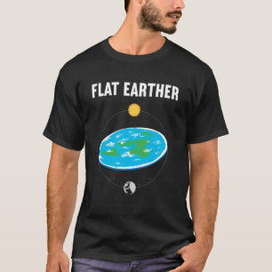 Camiseta Conspiração do Mapa da Terra Flat Terrestre