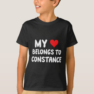 Camiseta Constance - Meu Coração Pertence a Constance - Amo