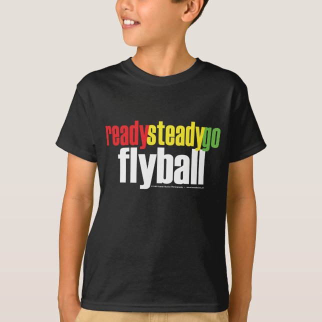 Camiseta Constantes prontos vão Flyball (Frente)