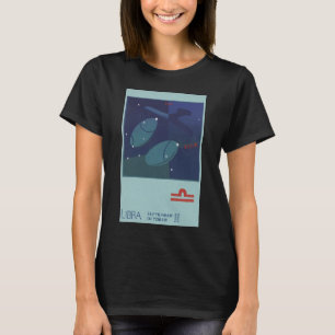 Camiseta Constelação da Balança Libra Zodíaco Vintage Astro