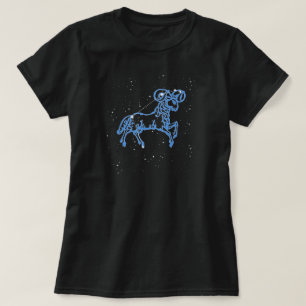 Camiseta Constelação de Áries e Signo do Zodíaco com Estrel