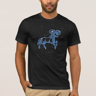 Camiseta Constelação de Áries e Signo do Zodíaco com Estrel