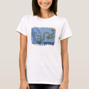 Camiseta Constelação de cabeça de Serpens e de cauda de