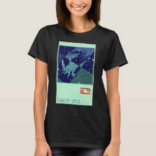 Camiseta Constelação de caranguejo Cancer de Astrologia Z