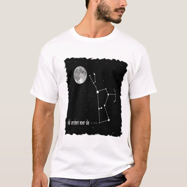 Camiseta Constelação de Orion com Lua cheia (Frente)