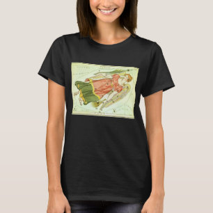Camiseta Constelação de Vintage Zodiac Astrologia Virgo
