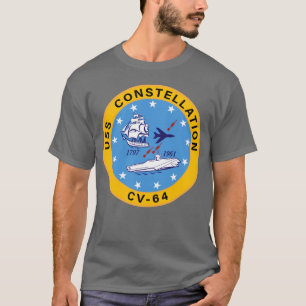 Camiseta Constelação do USS CV-64 Transportadora de aeron