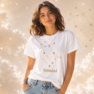Camiseta Constelação do Zodíaco de Gêmeos