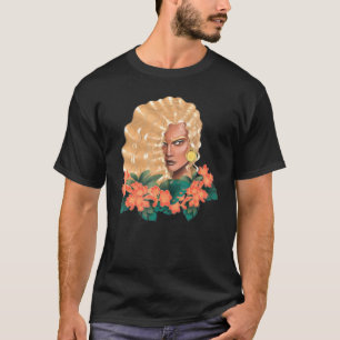 Camiseta Constelação Floral Do Horoscópio Virgo Para Fortun