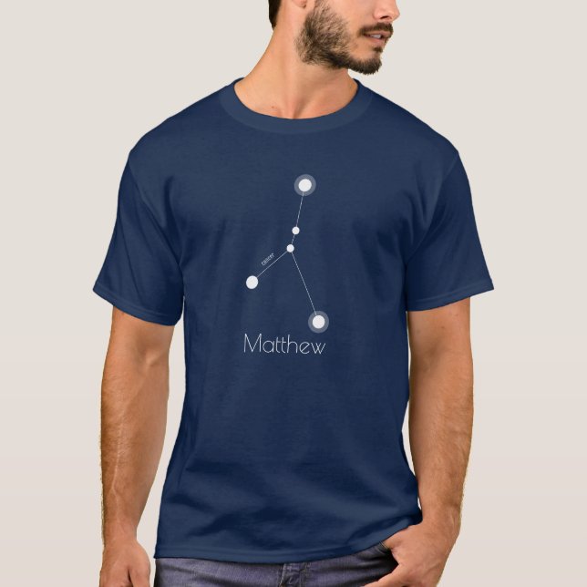 Camiseta Constelação Zodiac do Cancer Personalizado Masculi (Frente)