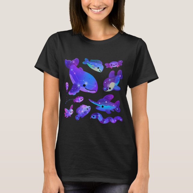 Camiseta Constelações oceânicas (Frente)