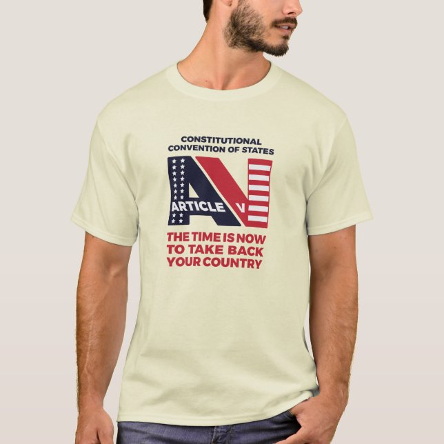 Camiseta Constituição Convenção dos Estados - Artigo V (Frente)