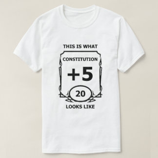 Camiseta Constituição de Dungeons e Dragons T Shirt