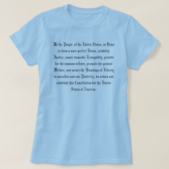 CAMISETA CONSTITUIÇÃO DE ESTADOS UNIDOS (Frente do Design)