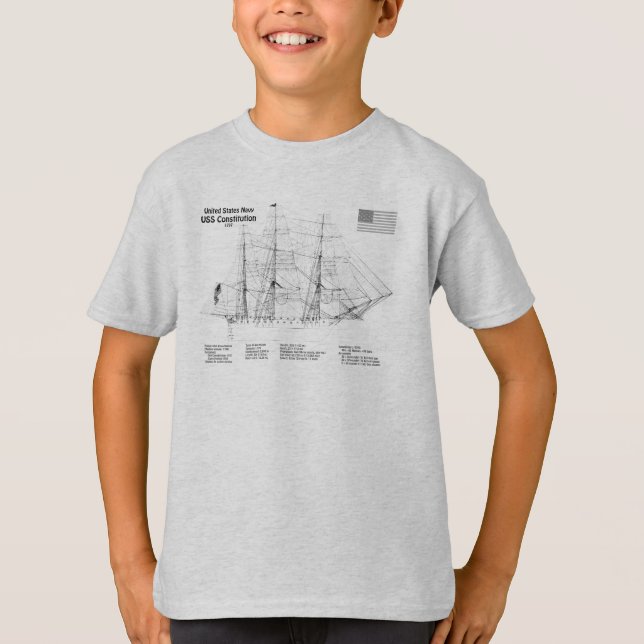Camiseta Constituição do USS - Planos de Esquema de Entrega (Frente)