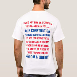 CAMISETA CONSTITUIÇÃO DOS EUA, LIBERDADE E LIBERDADE 2020 C