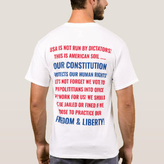 CAMISETA CONSTITUIÇÃO DOS EUA, LIBERDADE E LIBERDADE 2020 C