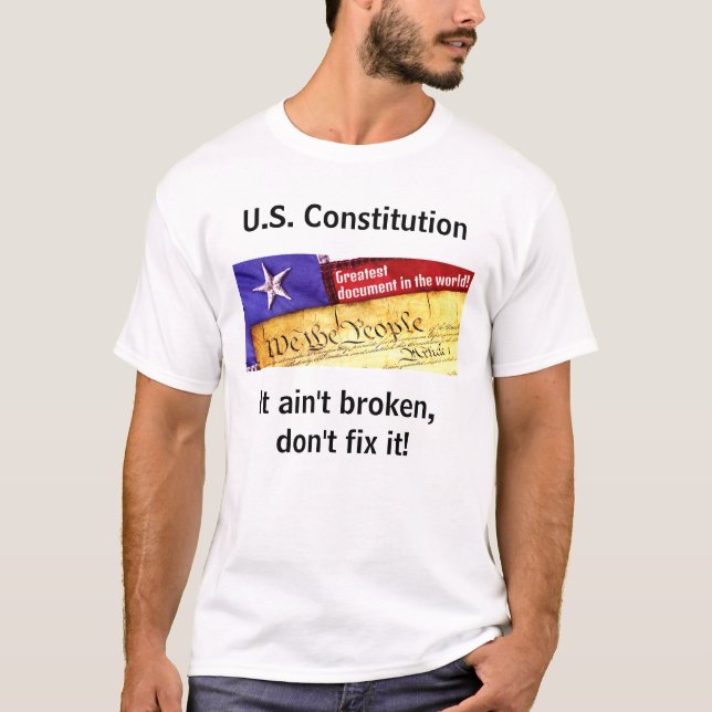 Camiseta Constituição dos EUA (luz) (Frente)