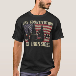 Camiseta Constituição dos EUA Velejando navio EUA Bandeira 