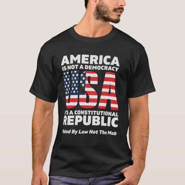 Camiseta Constitutional Republic Ruled By Law Not The Mob U (Frente)