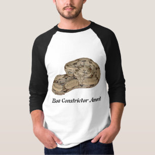 Camiseta Constrictor de boa Amaril 3/4 de Raglan da Capa
