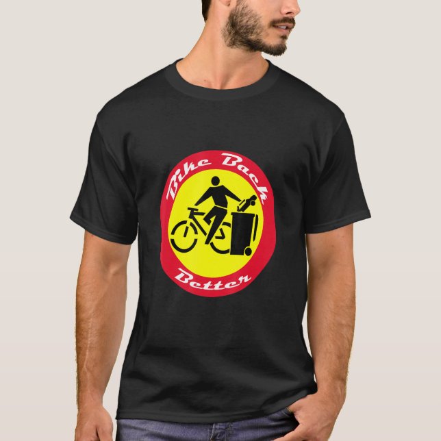 Camiseta Construa Mais Pedais De Bomba Que Gás Para Bikers  (Frente)