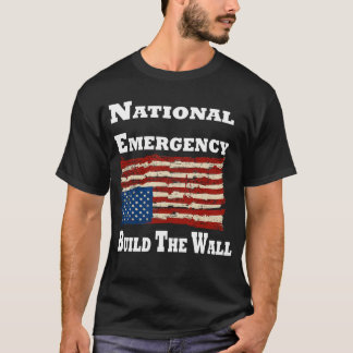 Camiseta Construa o t-shirt da parede--Emergência nacional