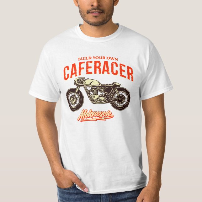 Camiseta Construa seu próprio carro-carro em branco (Frente)