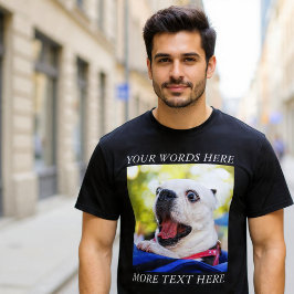 Camiseta Construa Sua Própria Foto e Texto