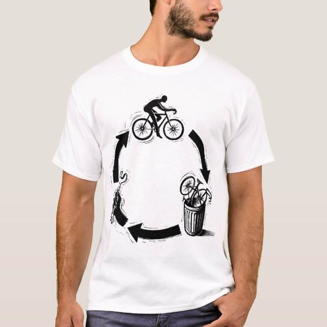 Camiseta Construa uma bicicleta (Frente)