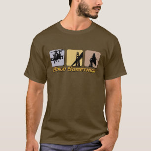 Camiseta Construção algo t-shirt da engenharia
