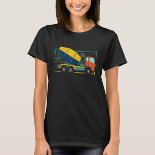 Camiseta Construção Concreta Mixer de Estrada Rodoviária Bu
