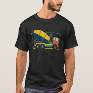 Camiseta Construção Concreta Mixer de Estrada Rodoviária Bu
