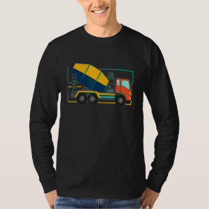 Camiseta Construção Concreta Mixer de Estrada Rodoviária Bu