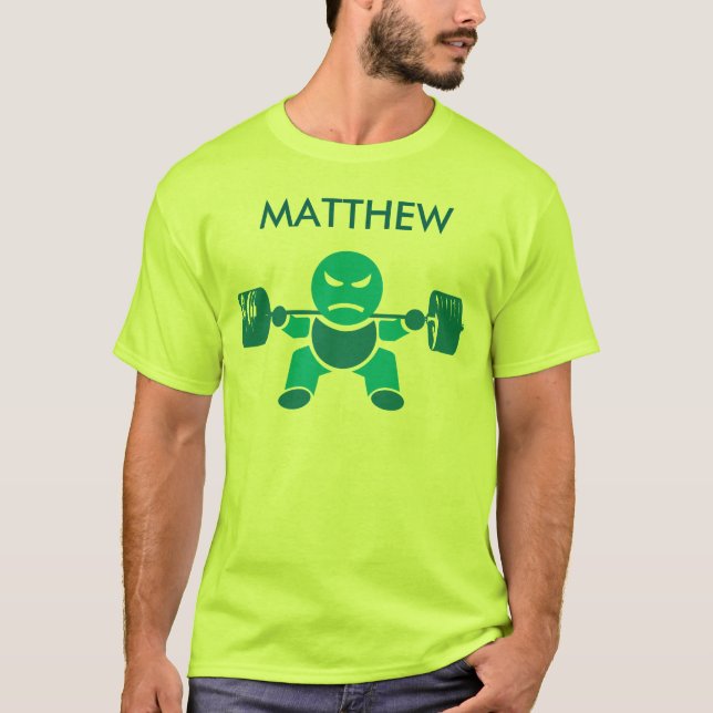 Camiseta Construção de aves, ginástica, elevação e Malhação (Frente)