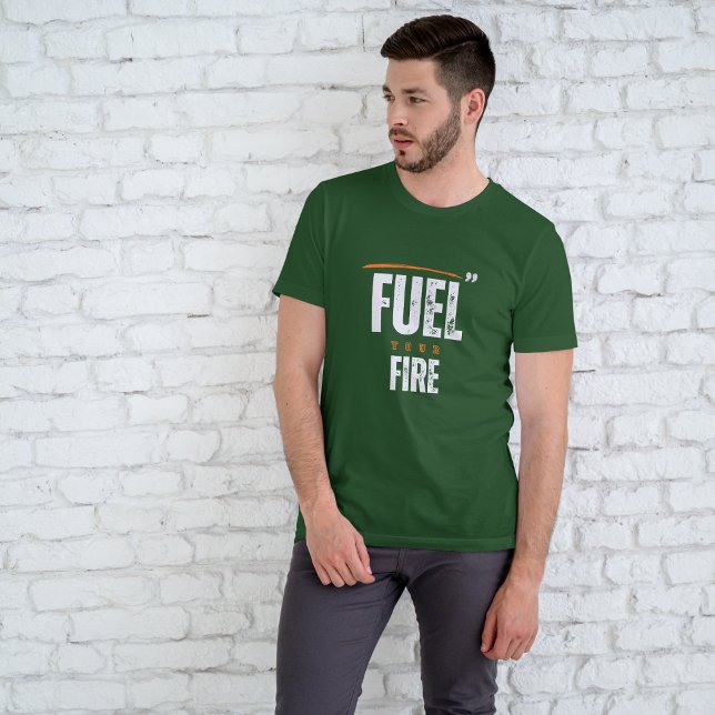 Camiseta Construção de bases: Combustível o Fogo (Criador carregado)