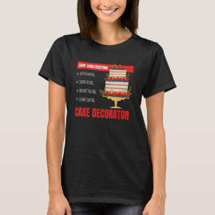 Camiseta Construção de Bolo I Confeiteiro Bolo Confeiteiro
