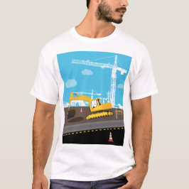 Camiseta Construção de Caminhões de Escavador