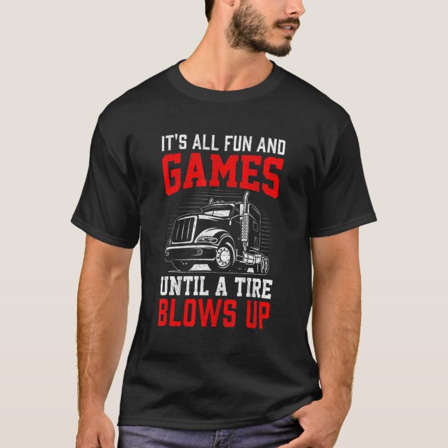 Camiseta Construção De Condutores De Caminhões (Frente)
