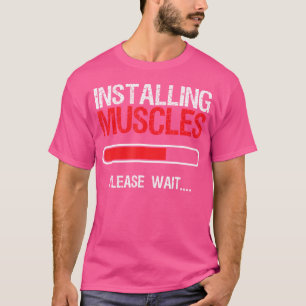 Camiseta Construção de Corpo Divertida Levantamento de Peso