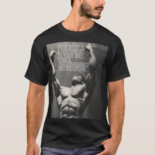 Camiseta "Construção de corpo" Motivação